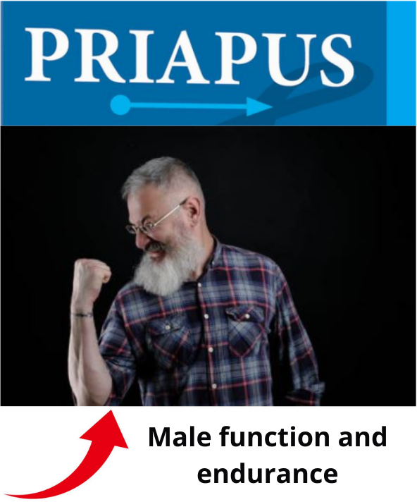 Priapus - Shiver - Male Power - Energy | Performance | Endurance - Male Virility Formula - Ginseng